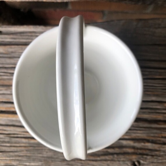 Cross Stitch pattern Basket Ceramic Planter trinket dish with handles Portugal🩷 - Picture 4 of 11